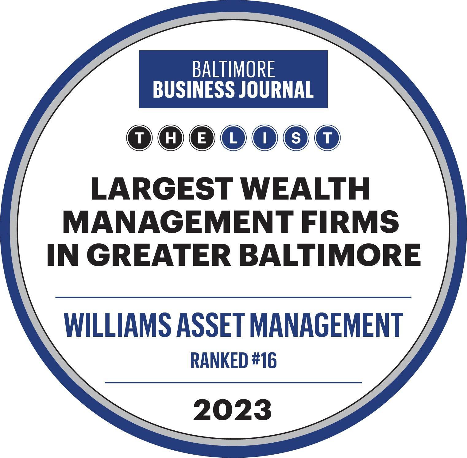 BBJ 2023 Top Wealth Advisor List